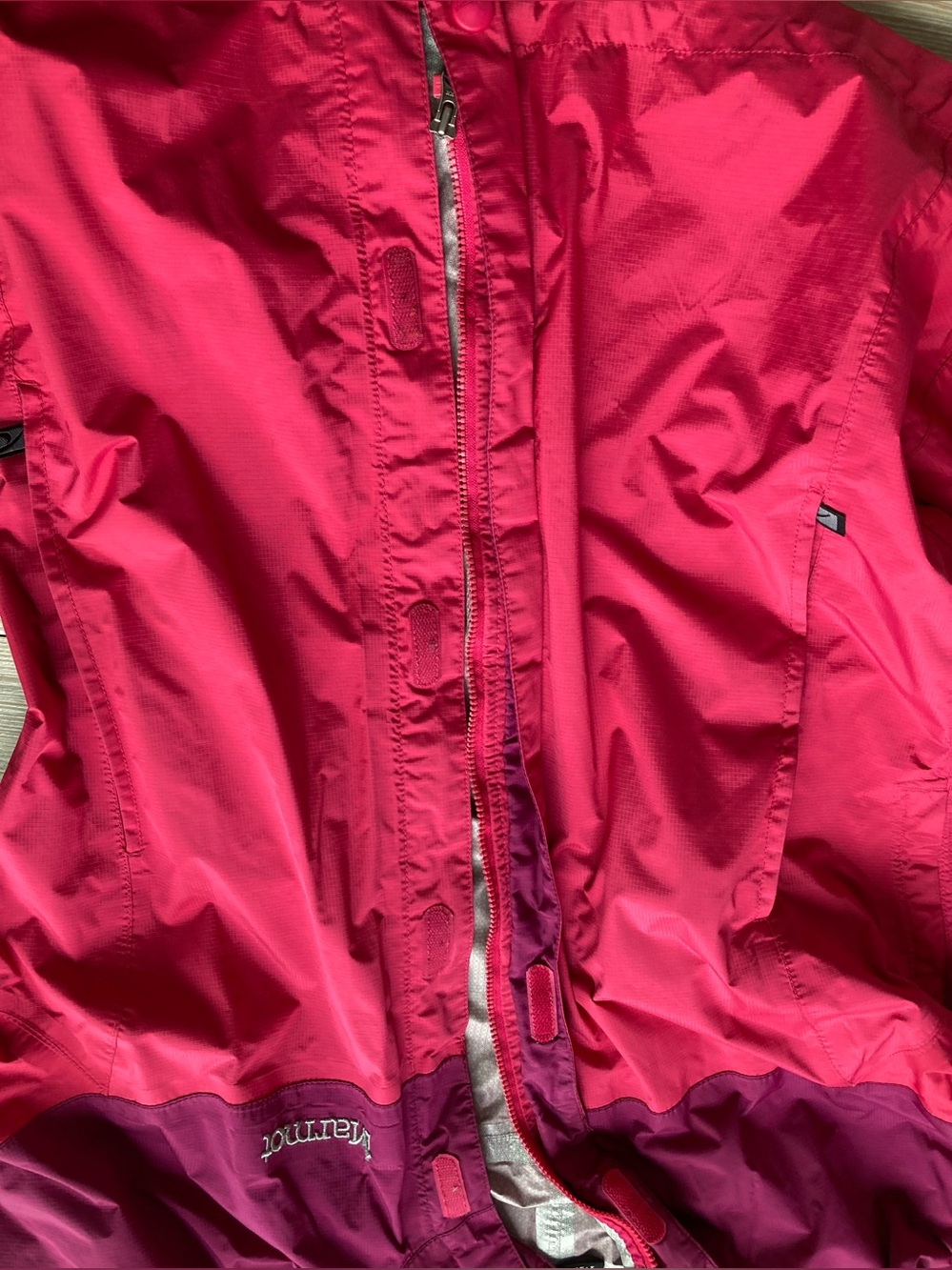Marmot Two-Tone Women's Waterproof One-Piece in Magenta and Burgundy Size M/M - Picture 5 of 16